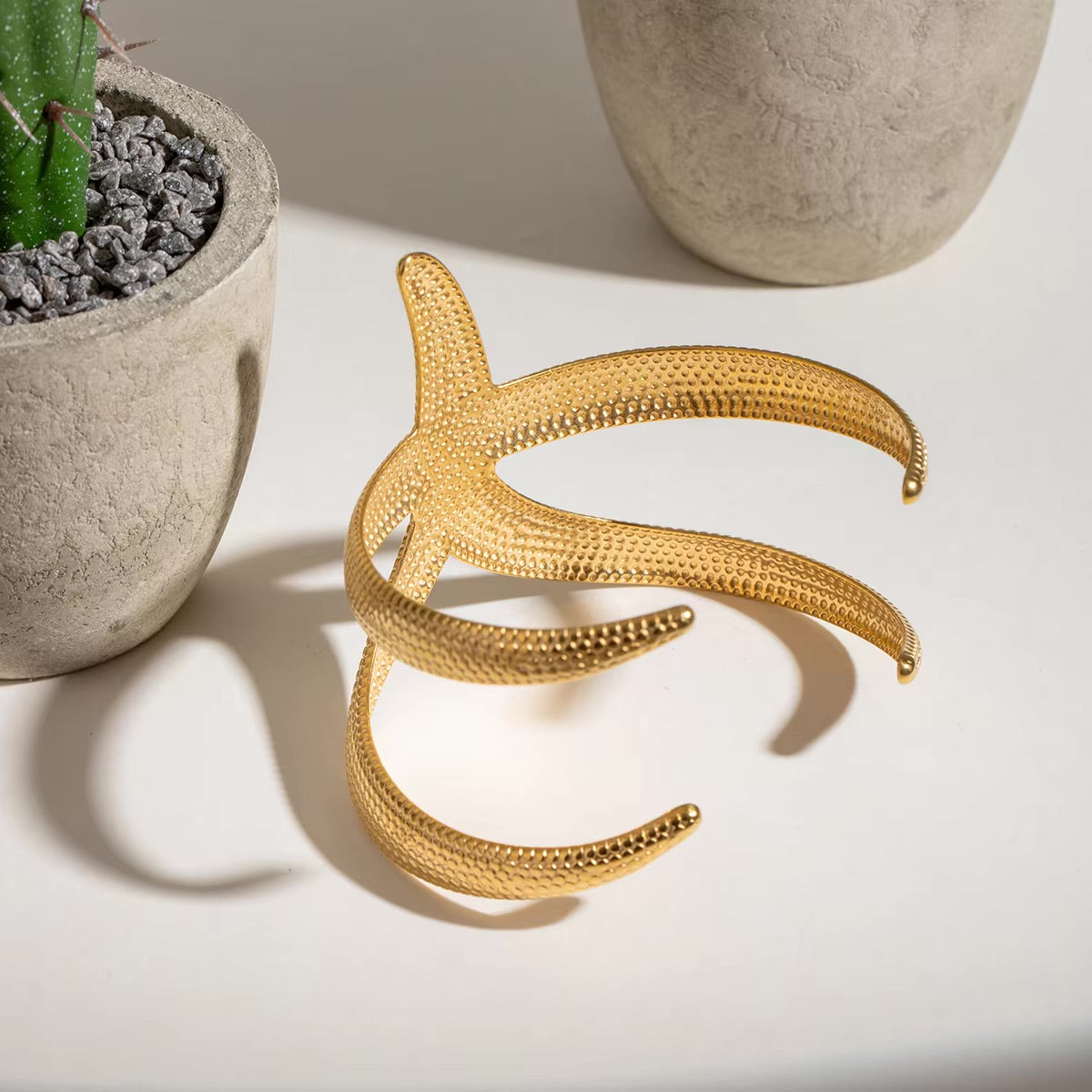Annika Gold Starfish Cuff