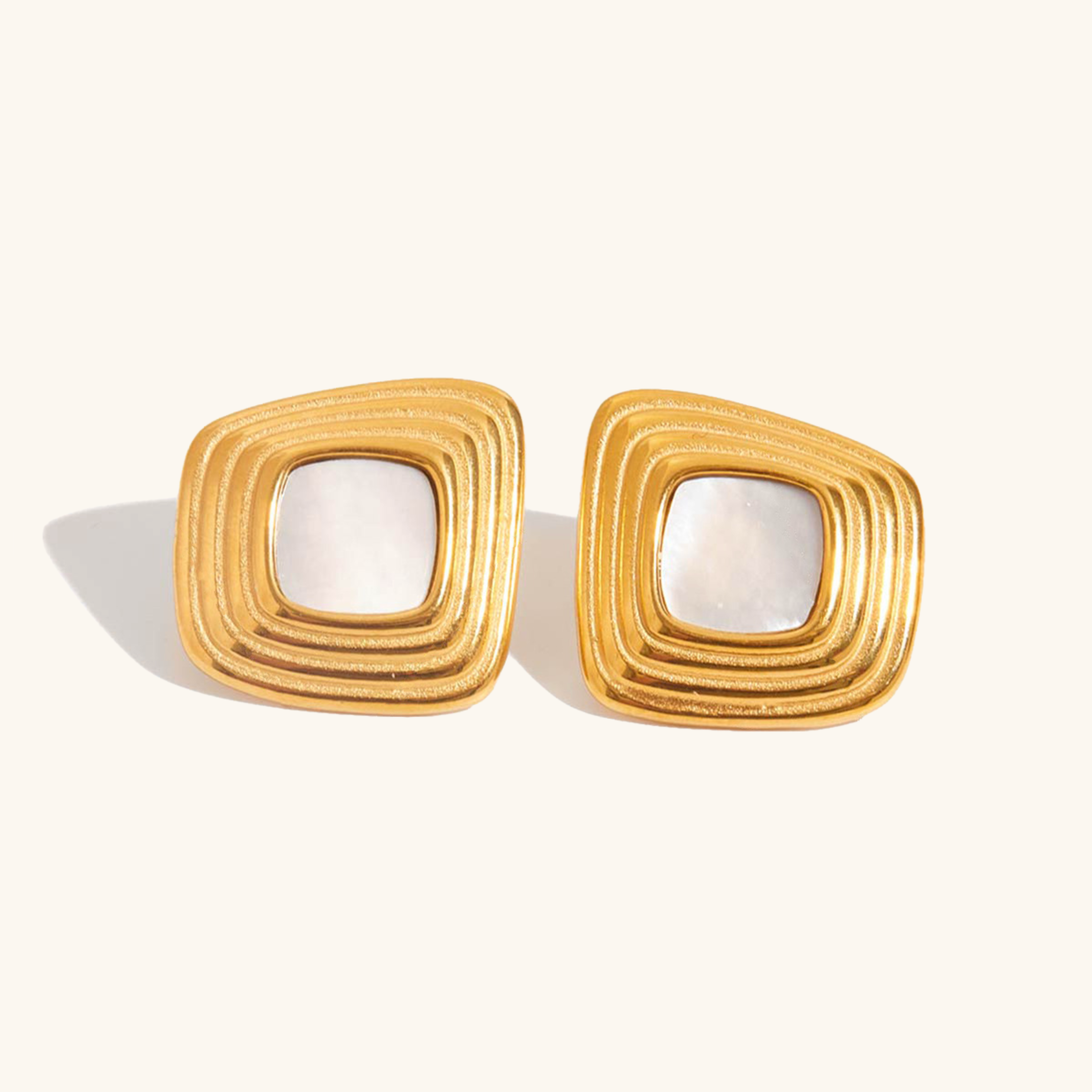 Sylvie Geometric Gold Earrings