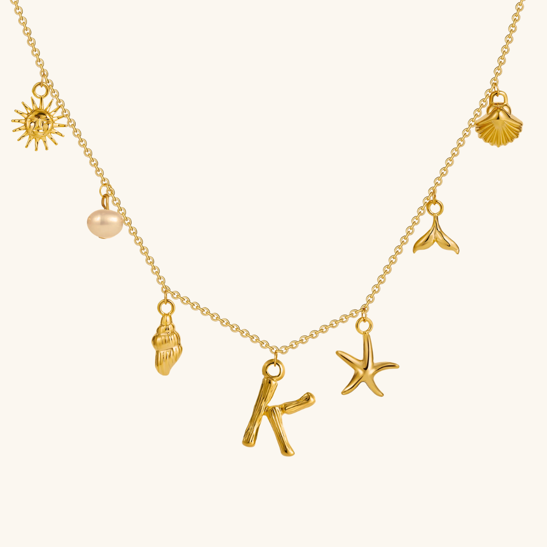 Avaria Ocean Initial Necklace