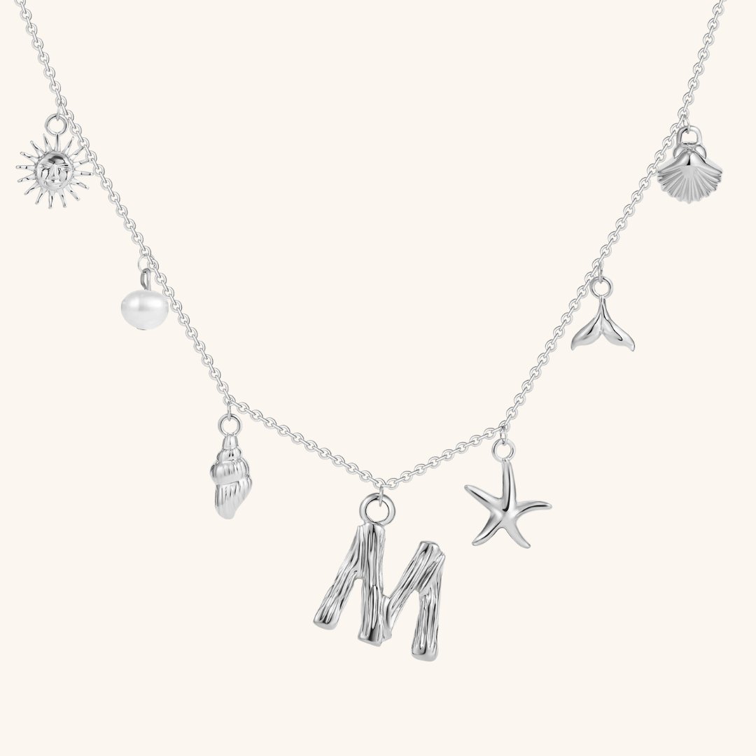 Avaria Ocean Initial Necklace