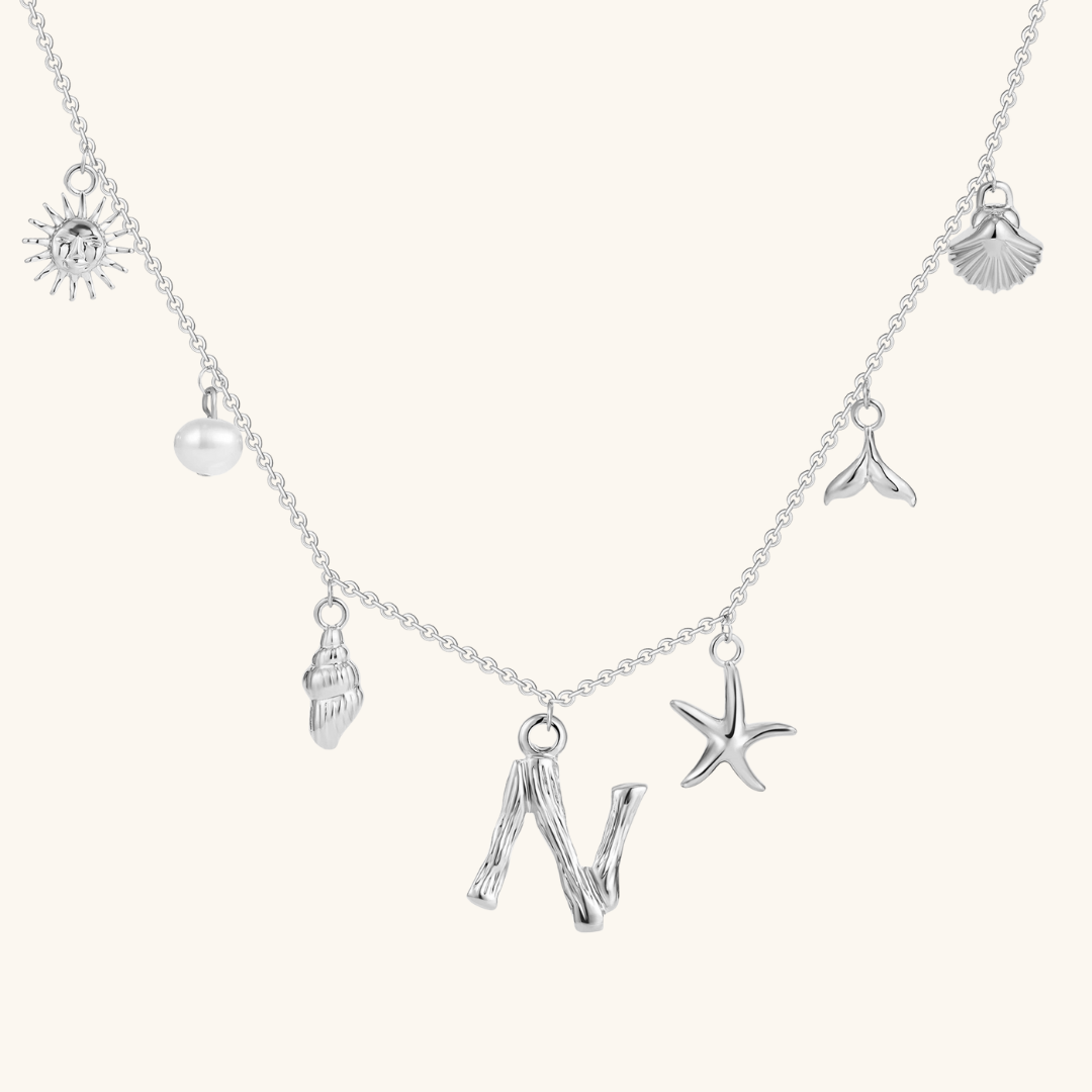 Avaria Ocean Initial Necklace
