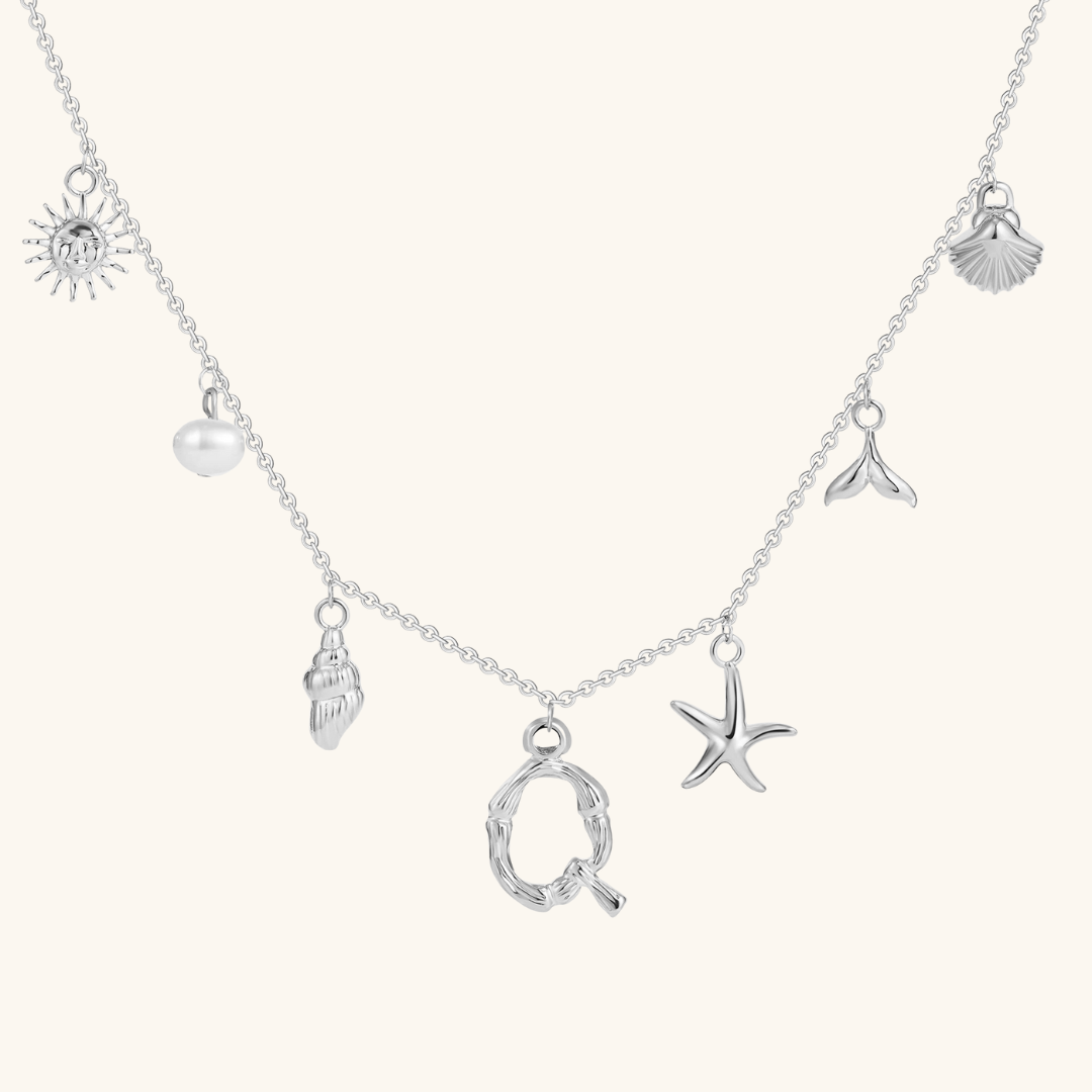 Avaria Ocean Initial Necklace