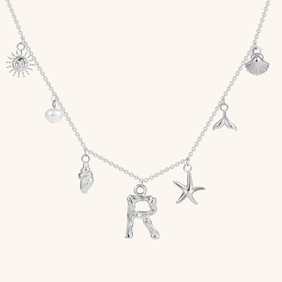 Avaria Ocean Initial Necklace