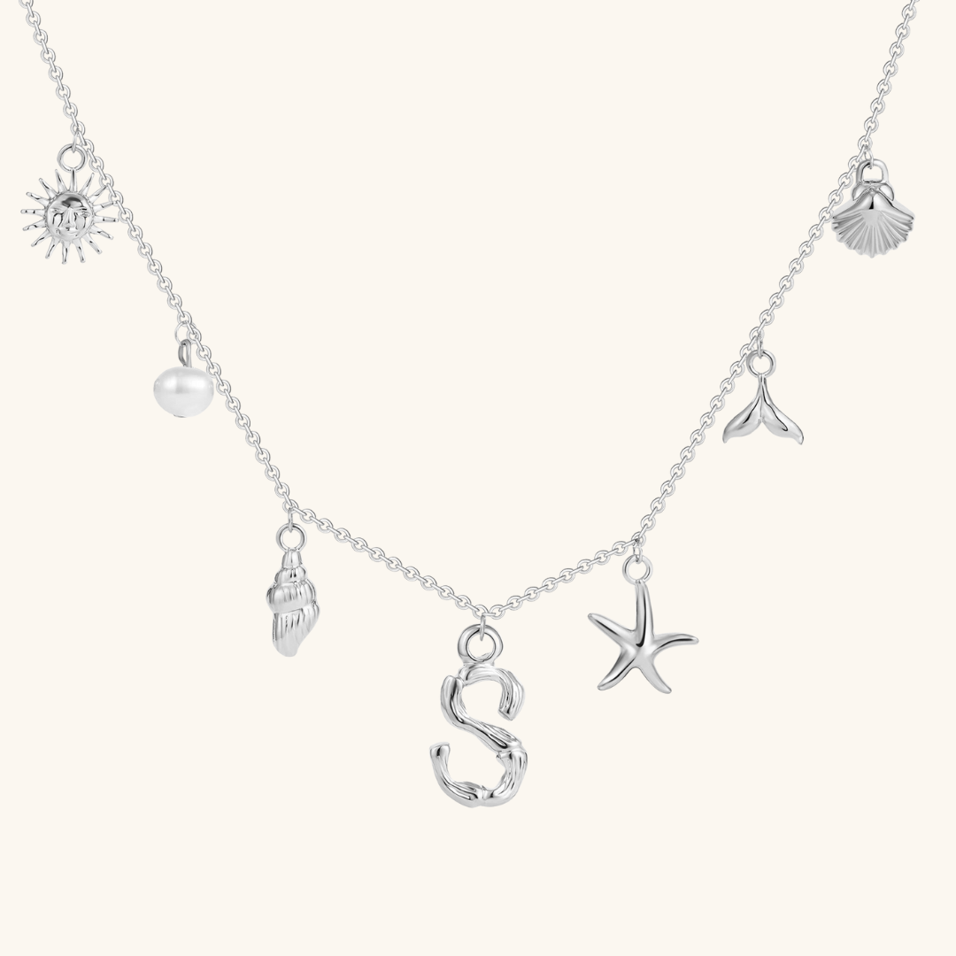 Avaria Ocean Initial Necklace