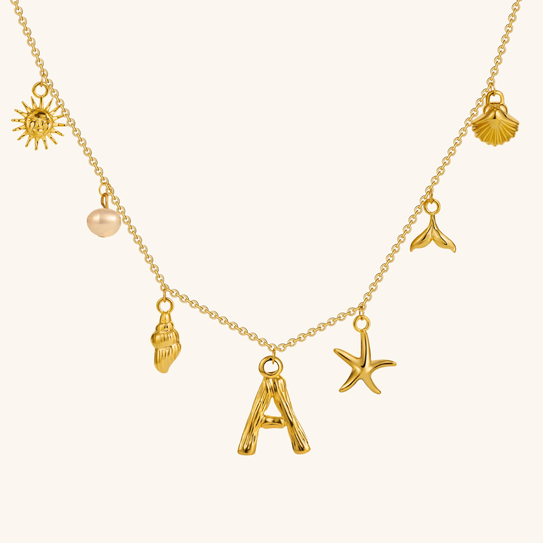 Avaria Ocean Initial Necklace