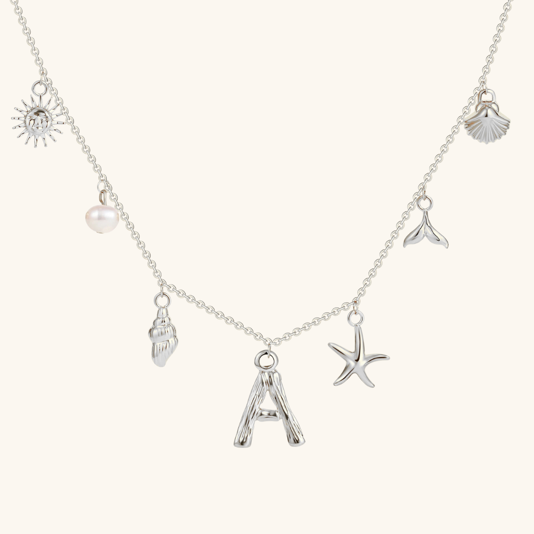 Avaria Ocean Initial Necklace