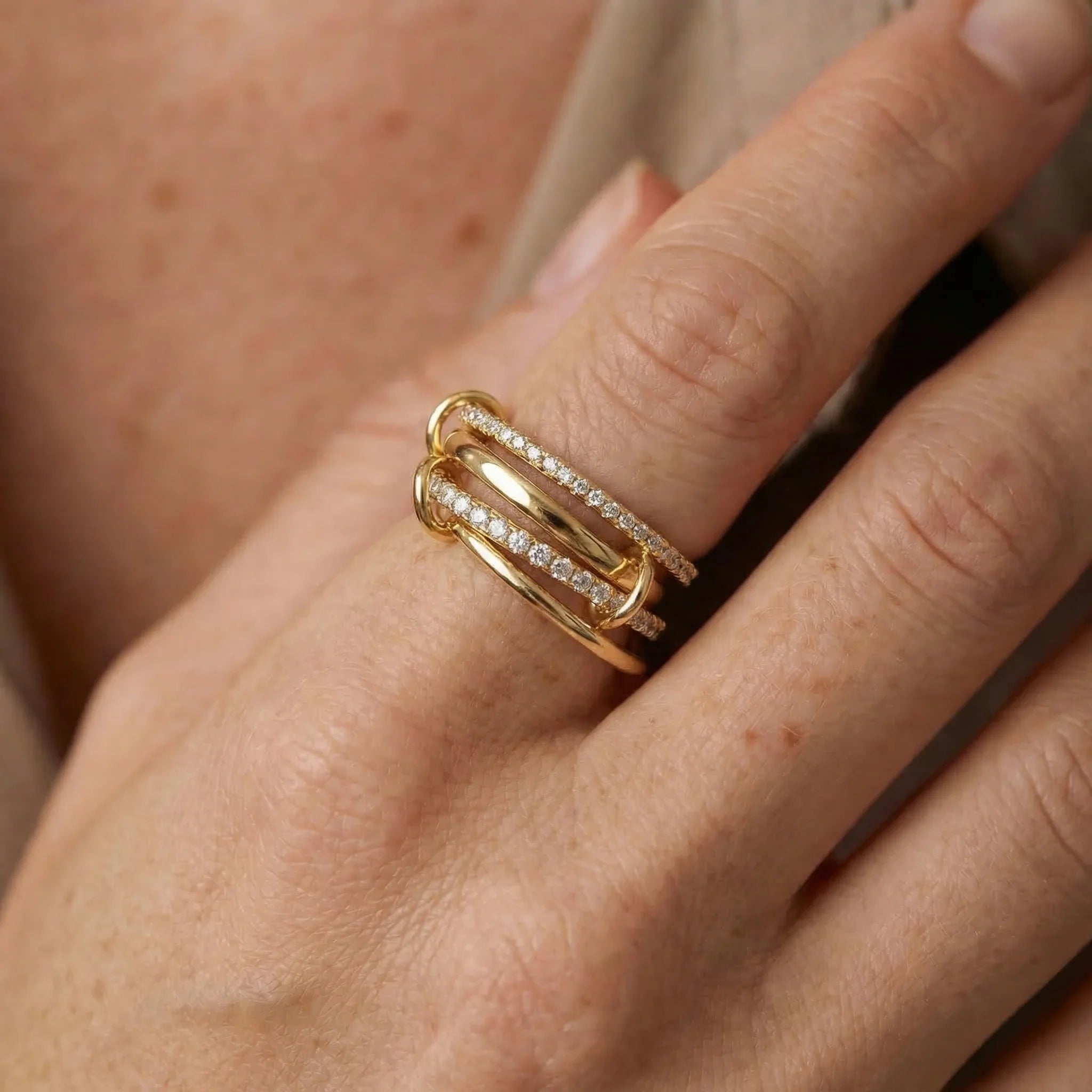 Becca Stacked Diamond Ring