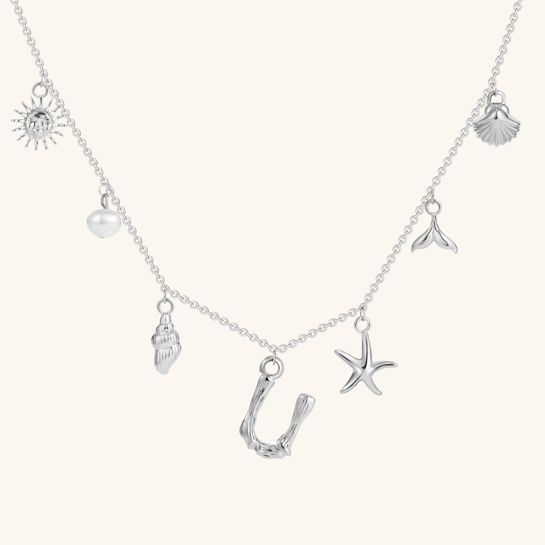 Avaria Ocean Initial Necklace