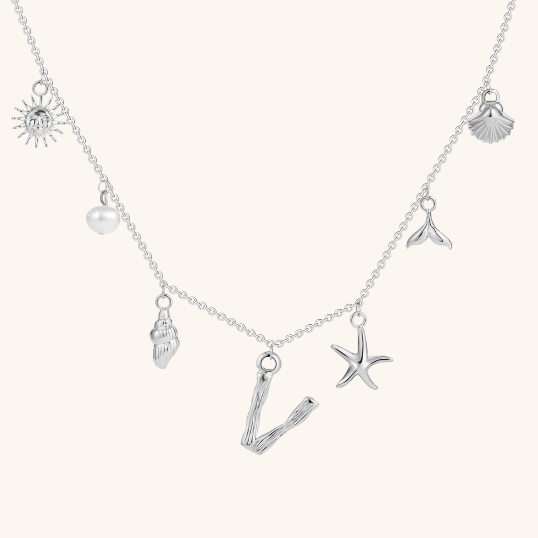 Avaria Ocean Initial Necklace