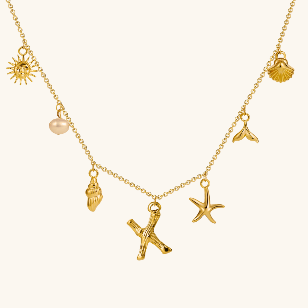 Avaria Ocean Initial Necklace