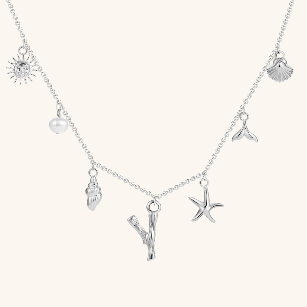Avaria Ocean Initial Necklace