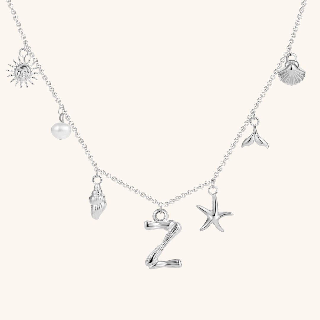 Avaria Ocean Initial Necklace