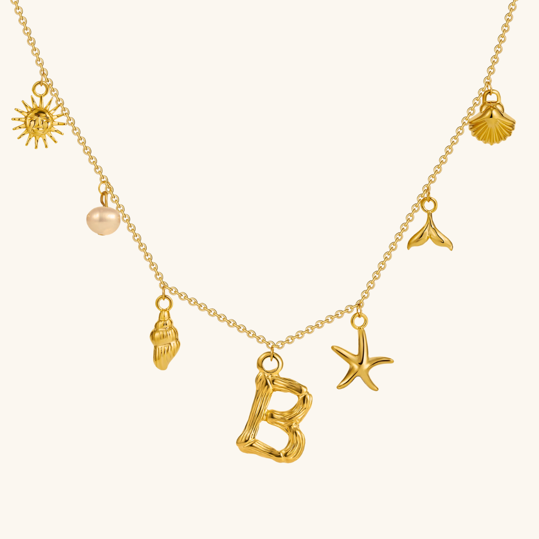 Avaria Ocean Initial Necklace