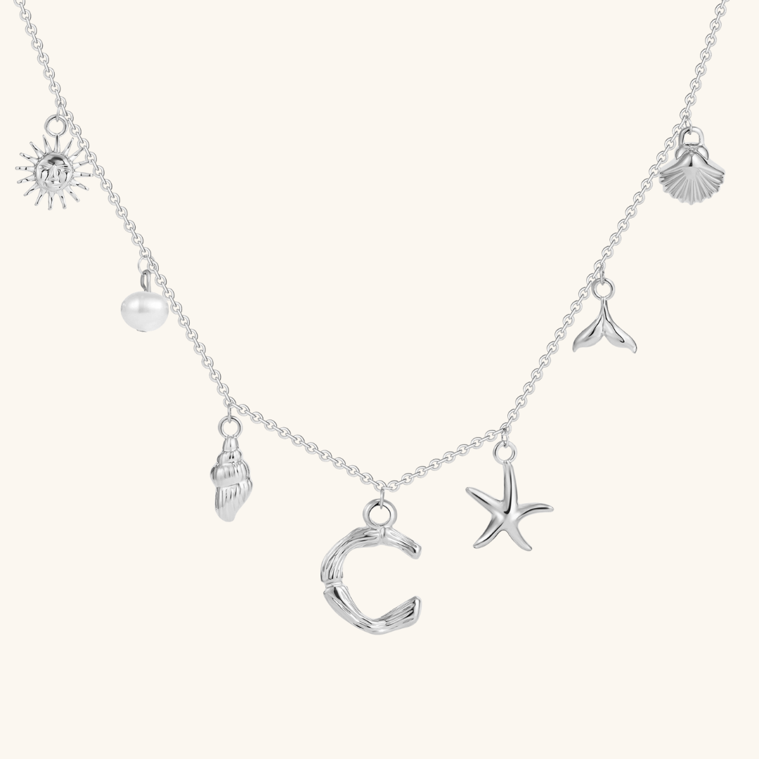 Avaria Ocean Initial Necklace