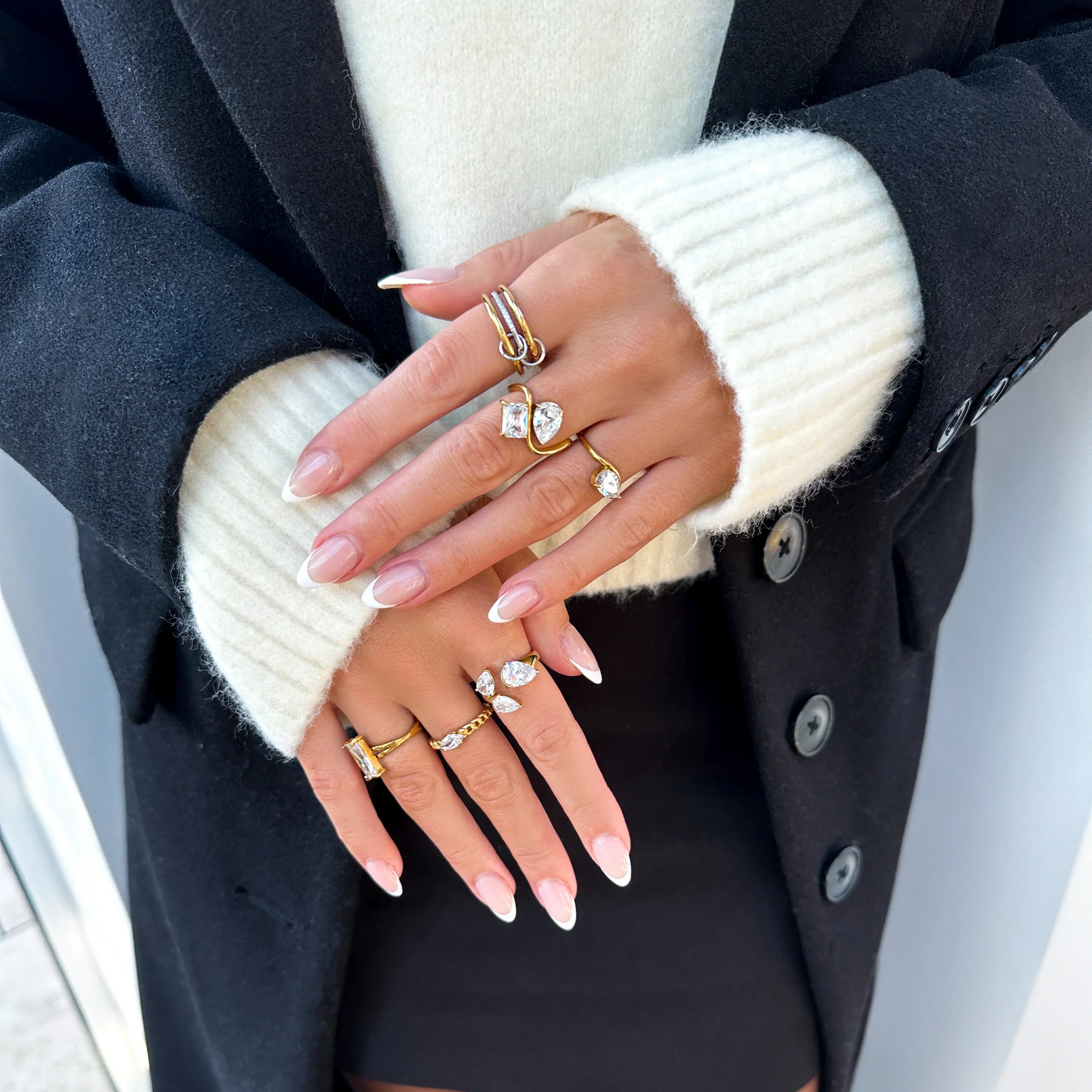 Chastity Diamond Ring Stack