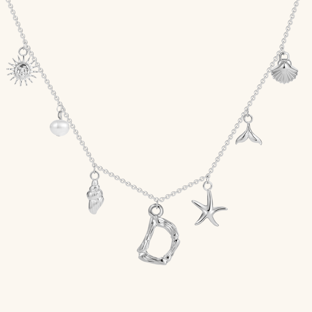 Avaria Ocean Initial Necklace
