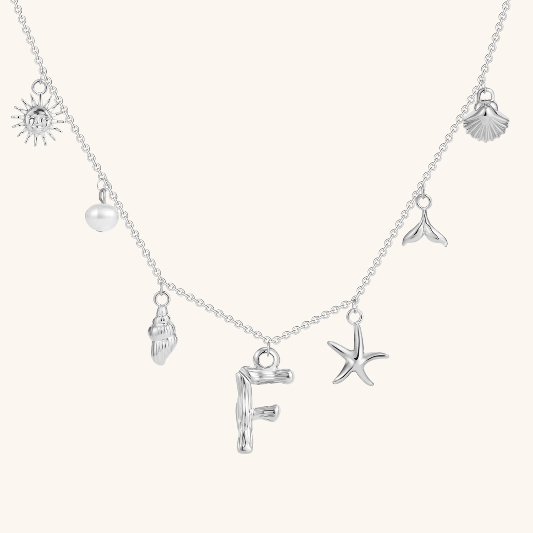 Avaria Ocean Initial Necklace