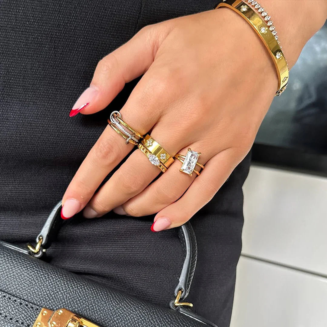 Chastity Diamond Ring Stack