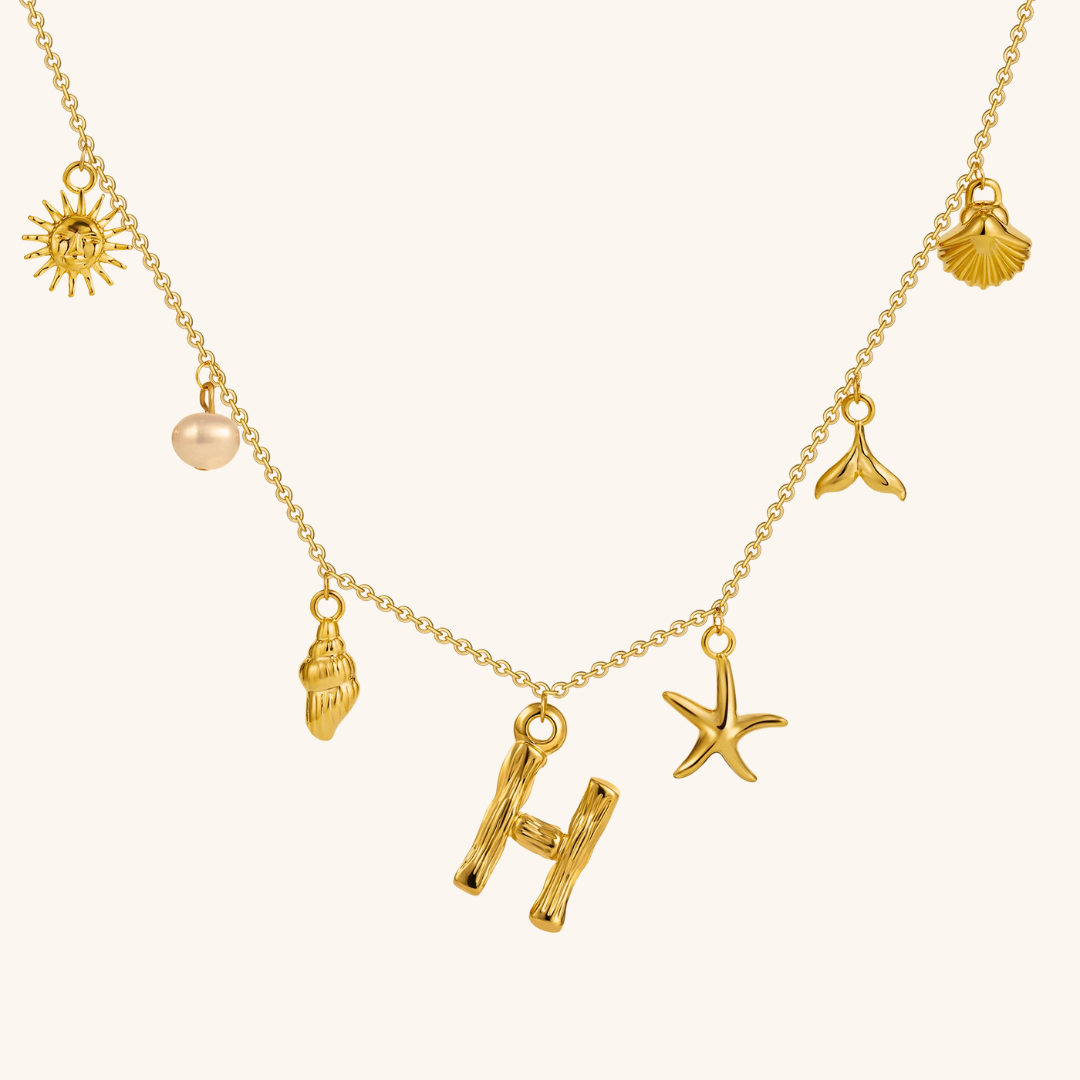 Avaria Ocean Initial Necklace