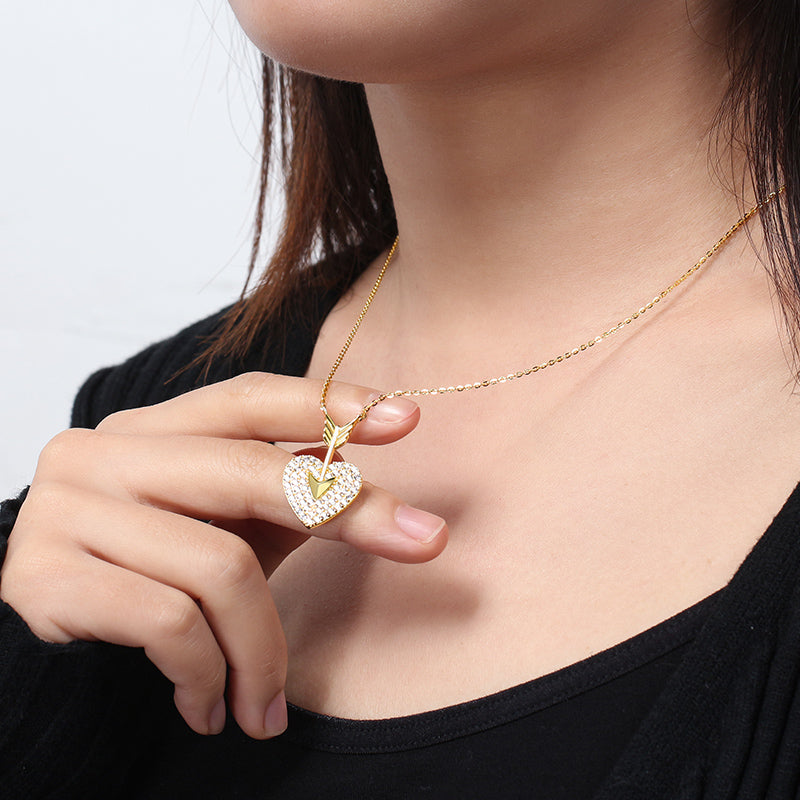 Arrow Heart Necklace