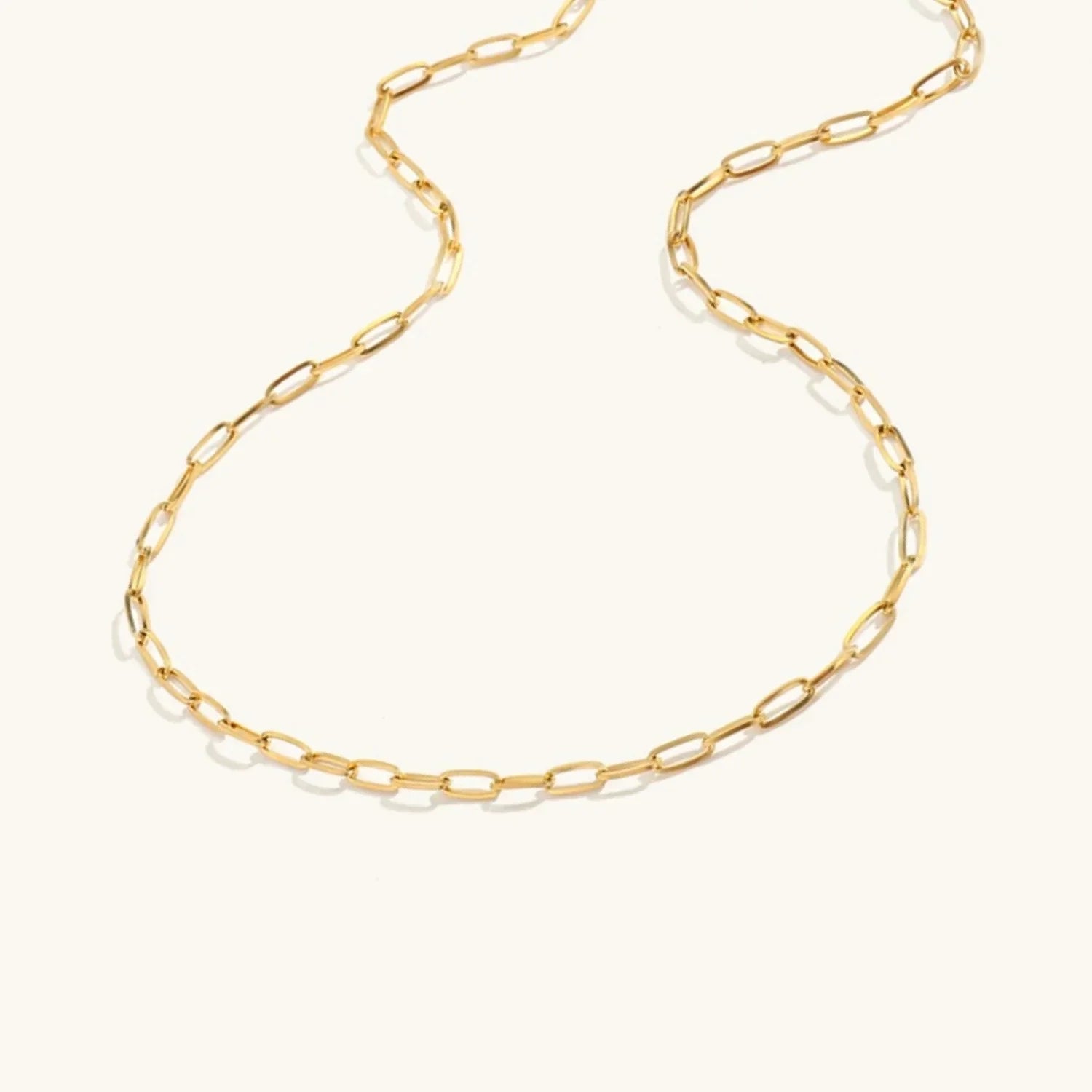 Amber Gold Chain Necklace