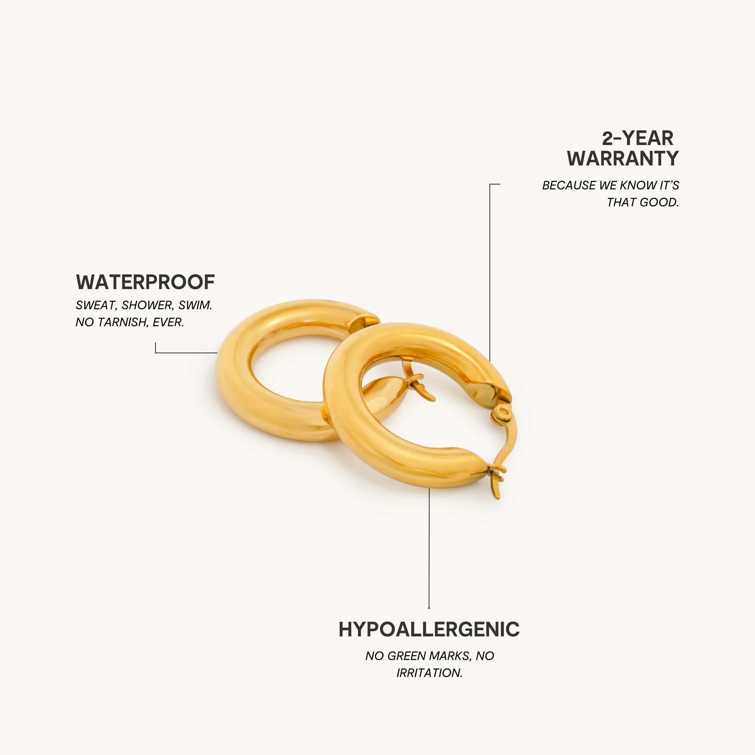 Caspian Hoops Earrings