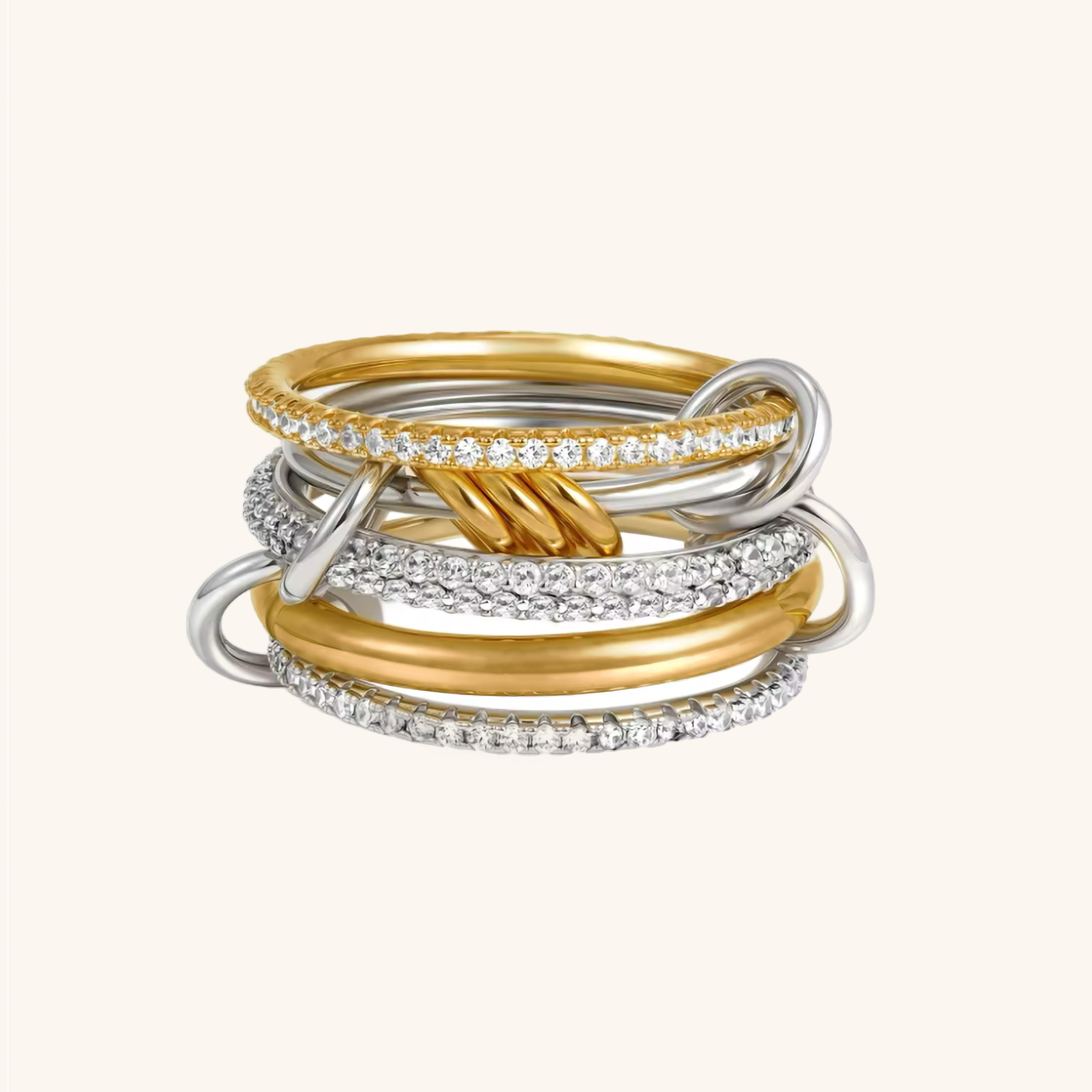Collina Stacked Diamond Ring