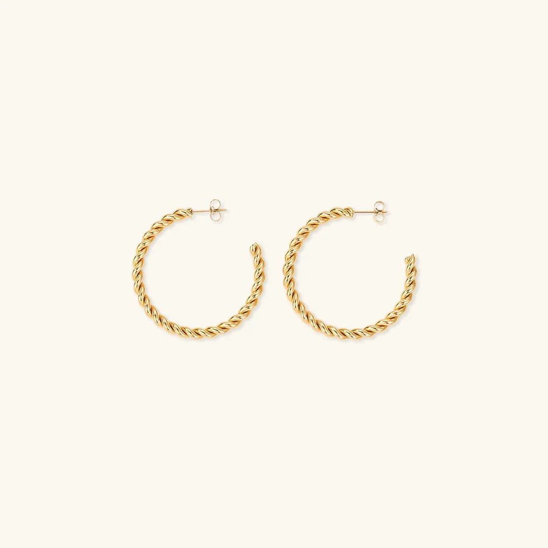 Gigi Twist Gold Earrings