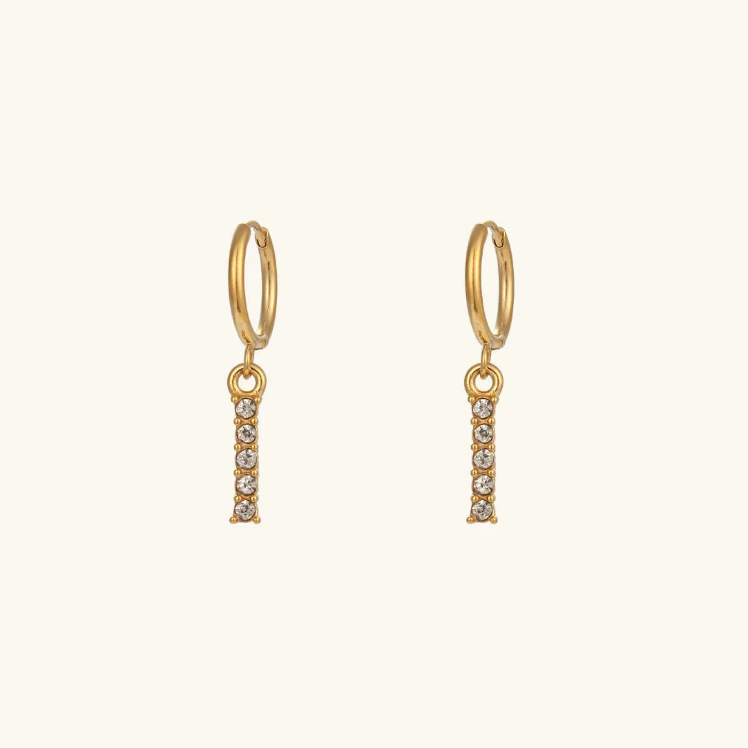 Wilhemina Initial Letter Earrings