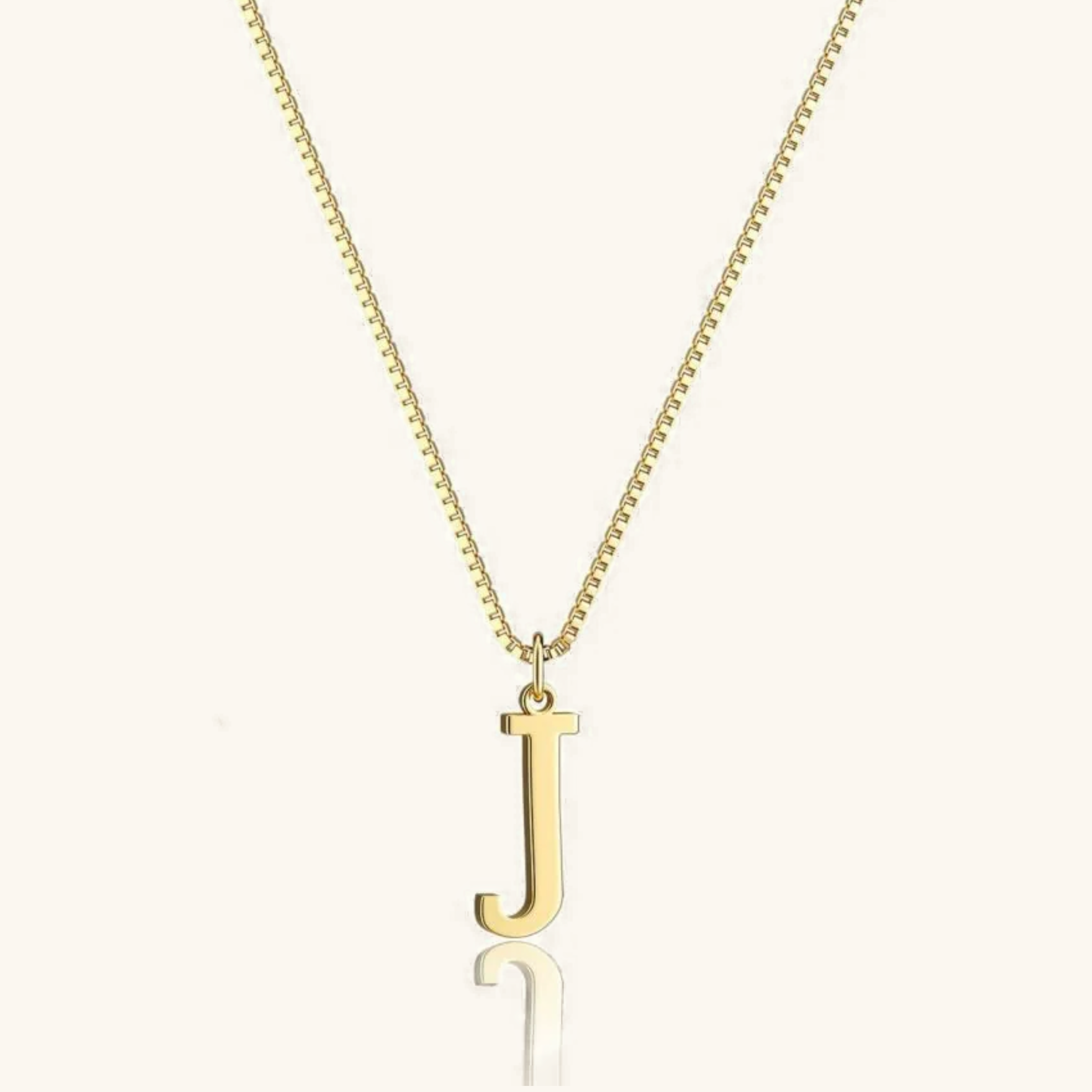 Therese Letter Initial Gold Necklace