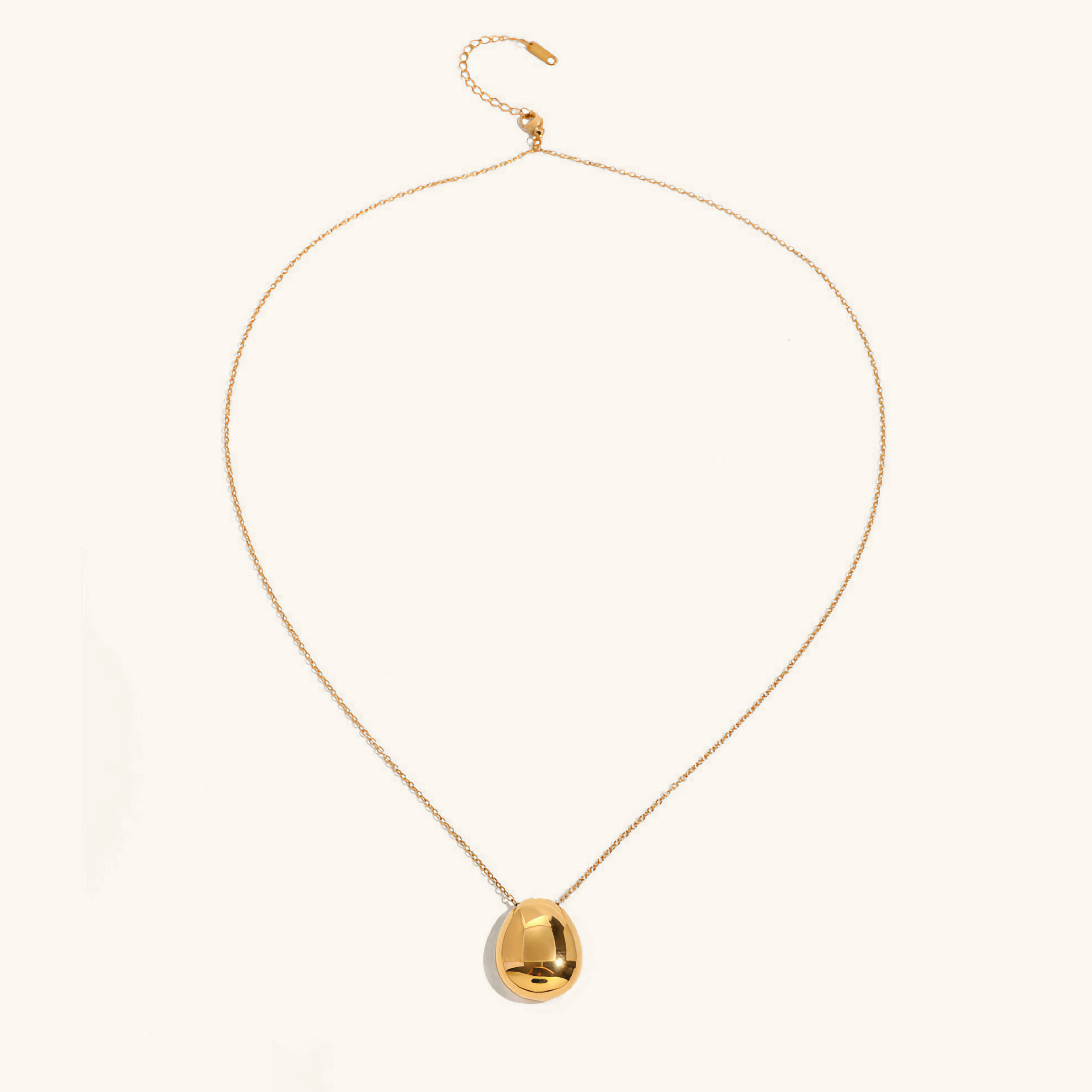 Claribel Gold Dome Necklace