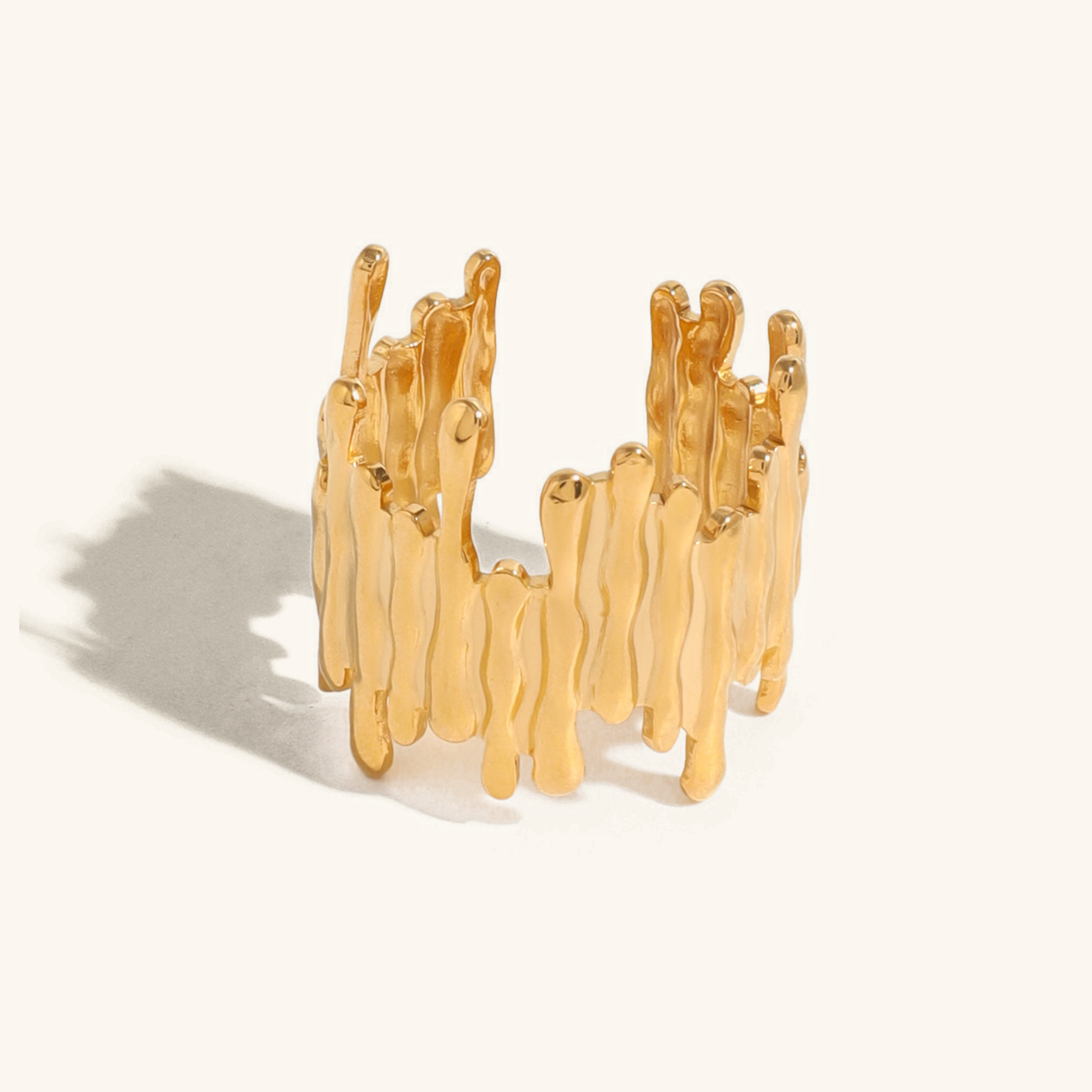 Zoella Abstract Gold Ring