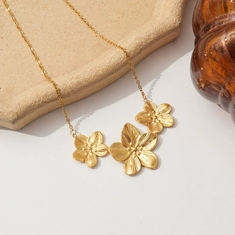 Millie Gold Flower Necklace
