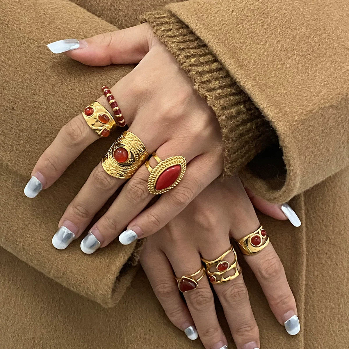 Heidi Marquise Gold Ring