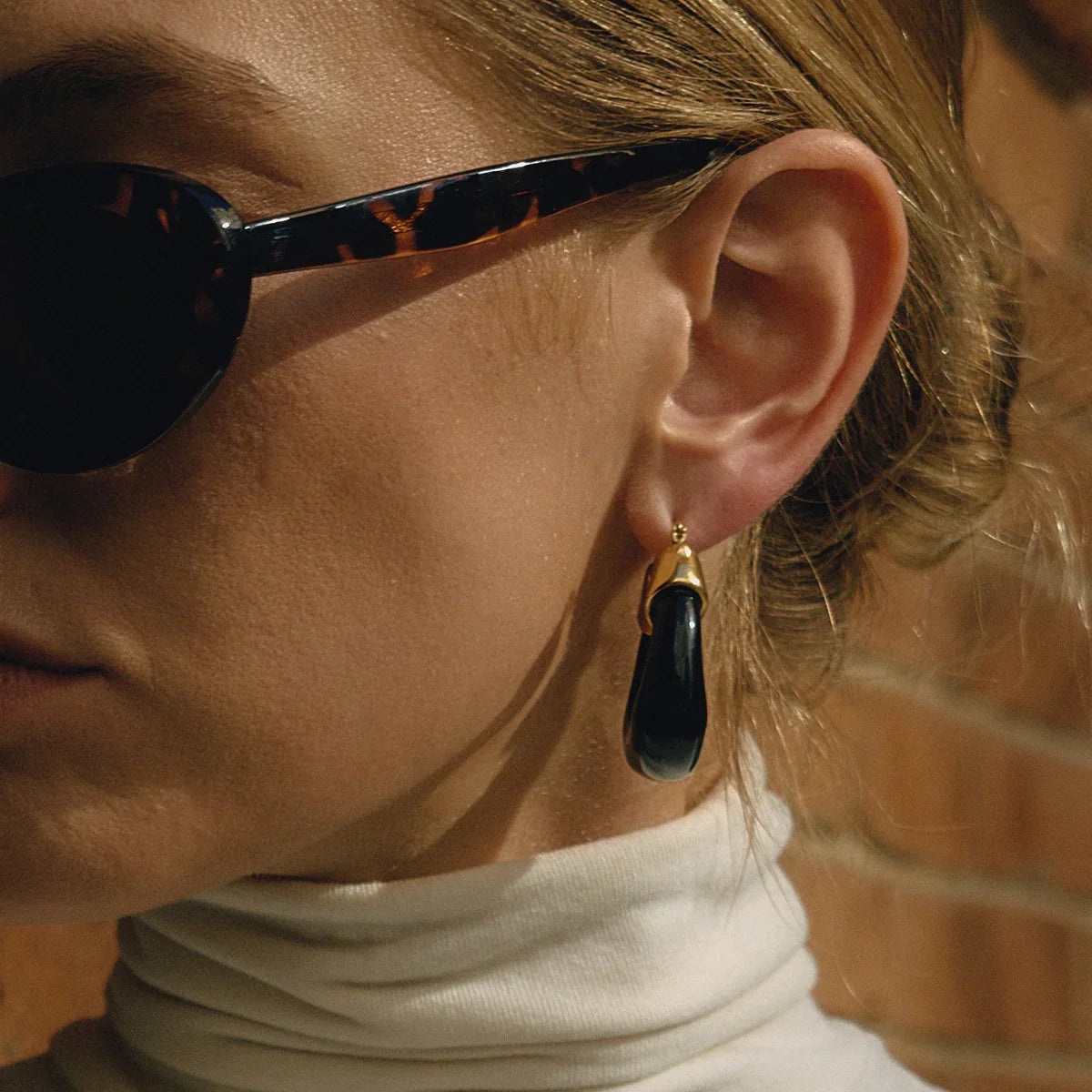 Leighton Chunky Enamel Hoops