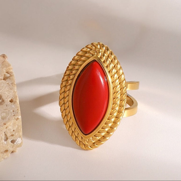 Heidi Marquise Gold Ring