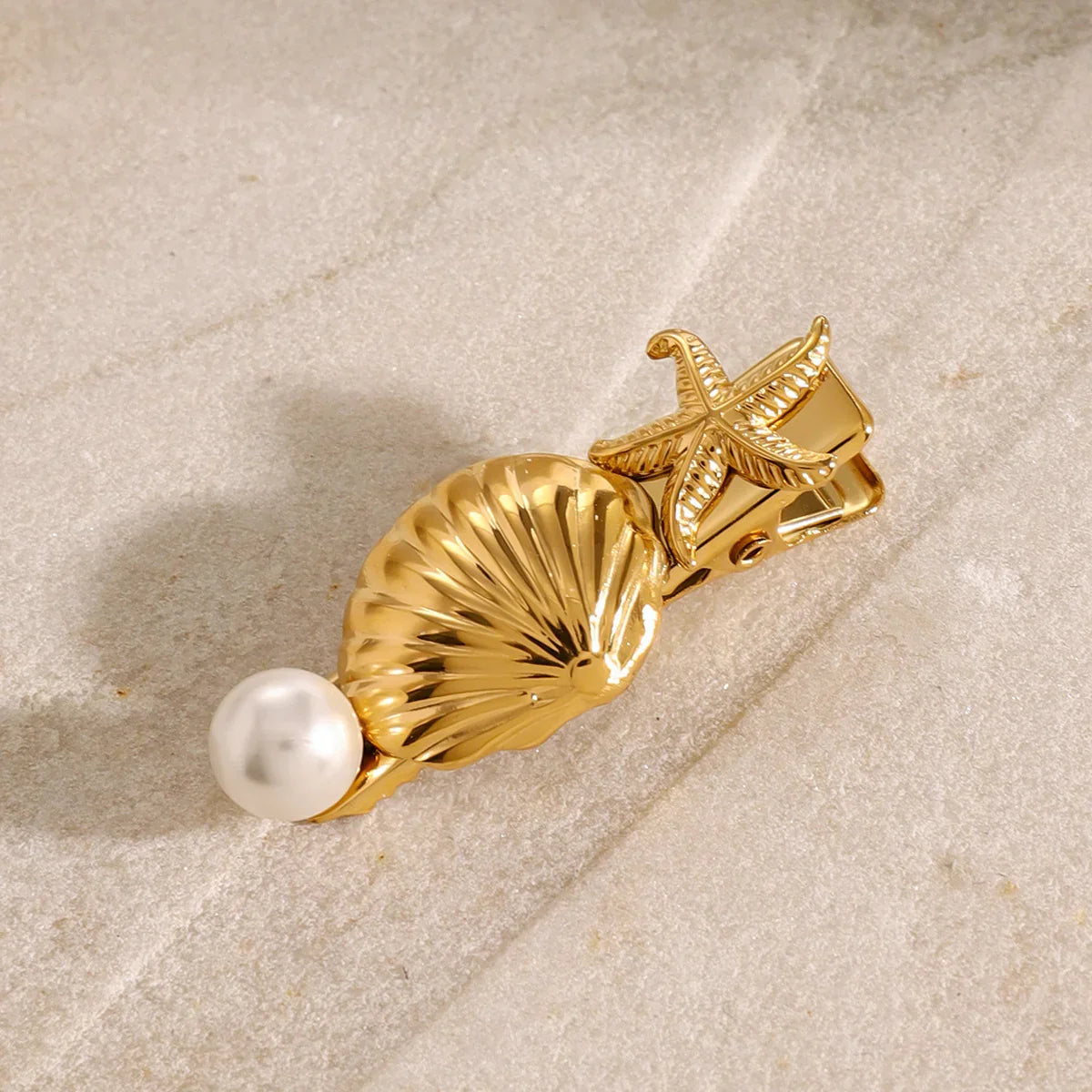 Tidal Treasures Gold Hair Clip