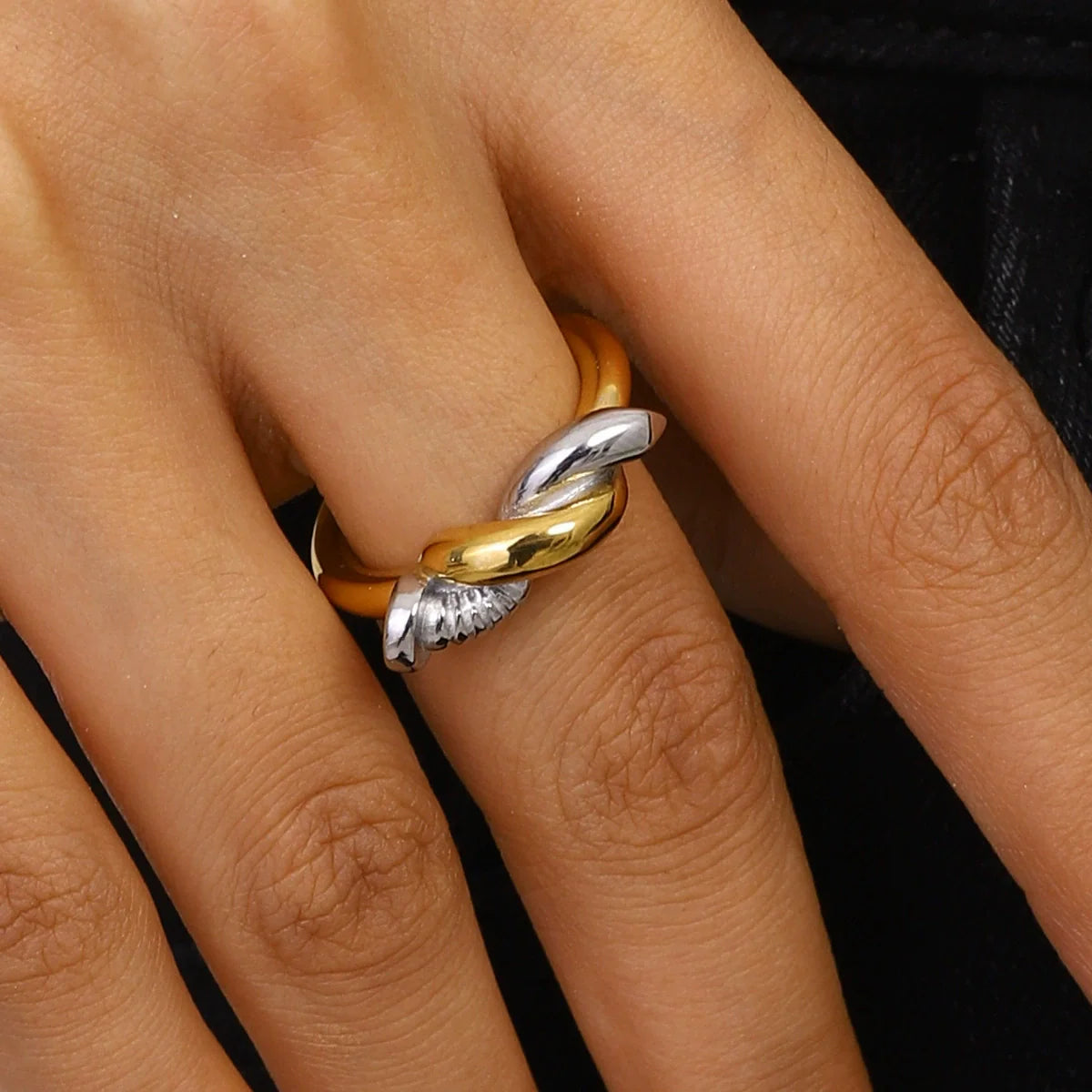 Trinity Twisted Nail Ring