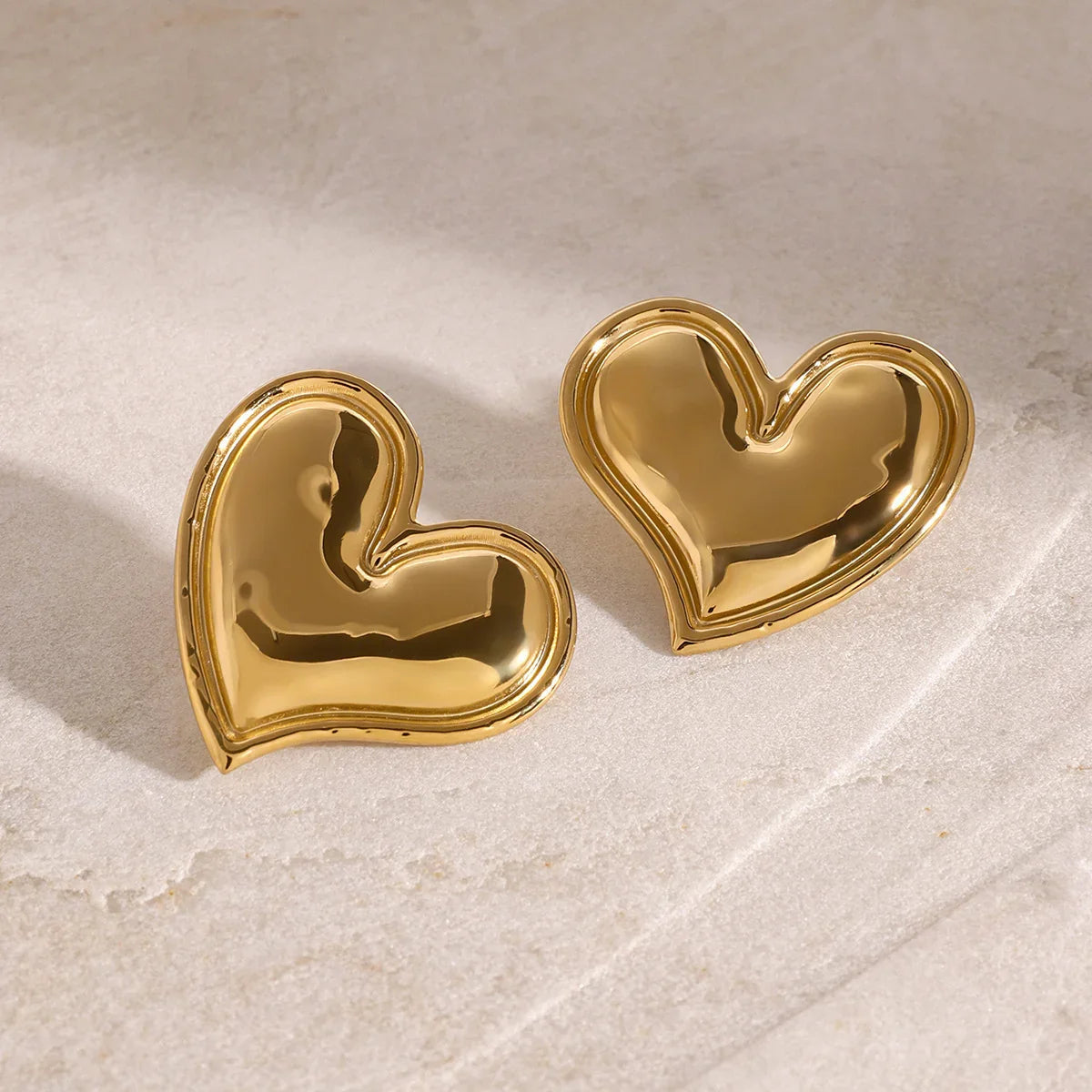 Liora Gold Heart Earrings