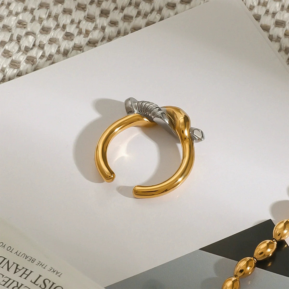 Trinity Twisted Nail Ring