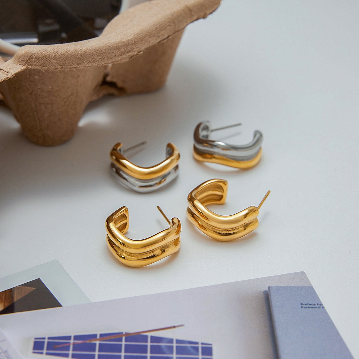 Double Curve Hoops
