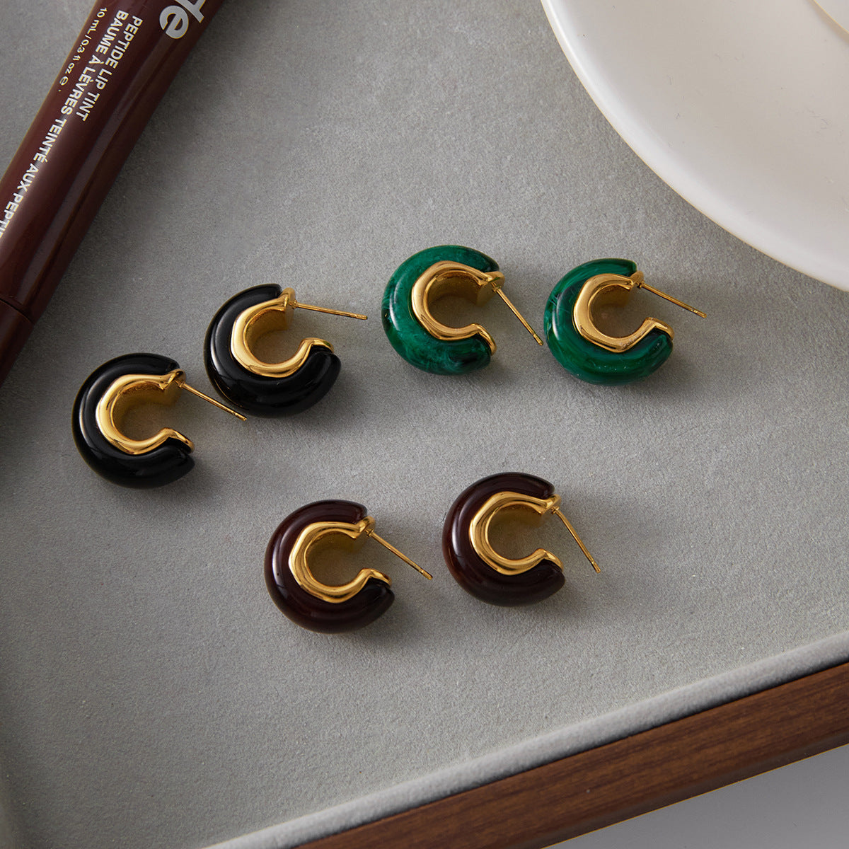 Lexi Chunky Enamel Hoops