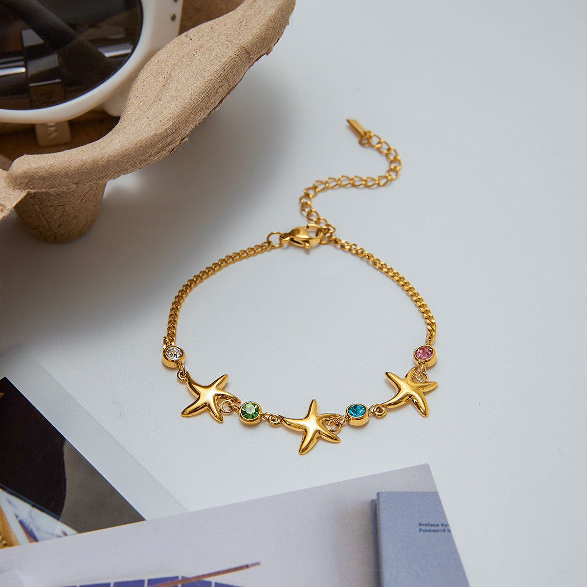 Kristine Golden Starfish Bracelet