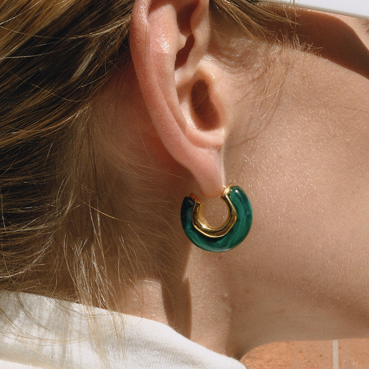 Lexi Chunky Enamel Hoops
