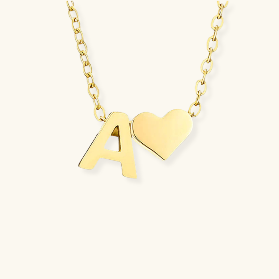 Ria Initial Letter Gold Necklace