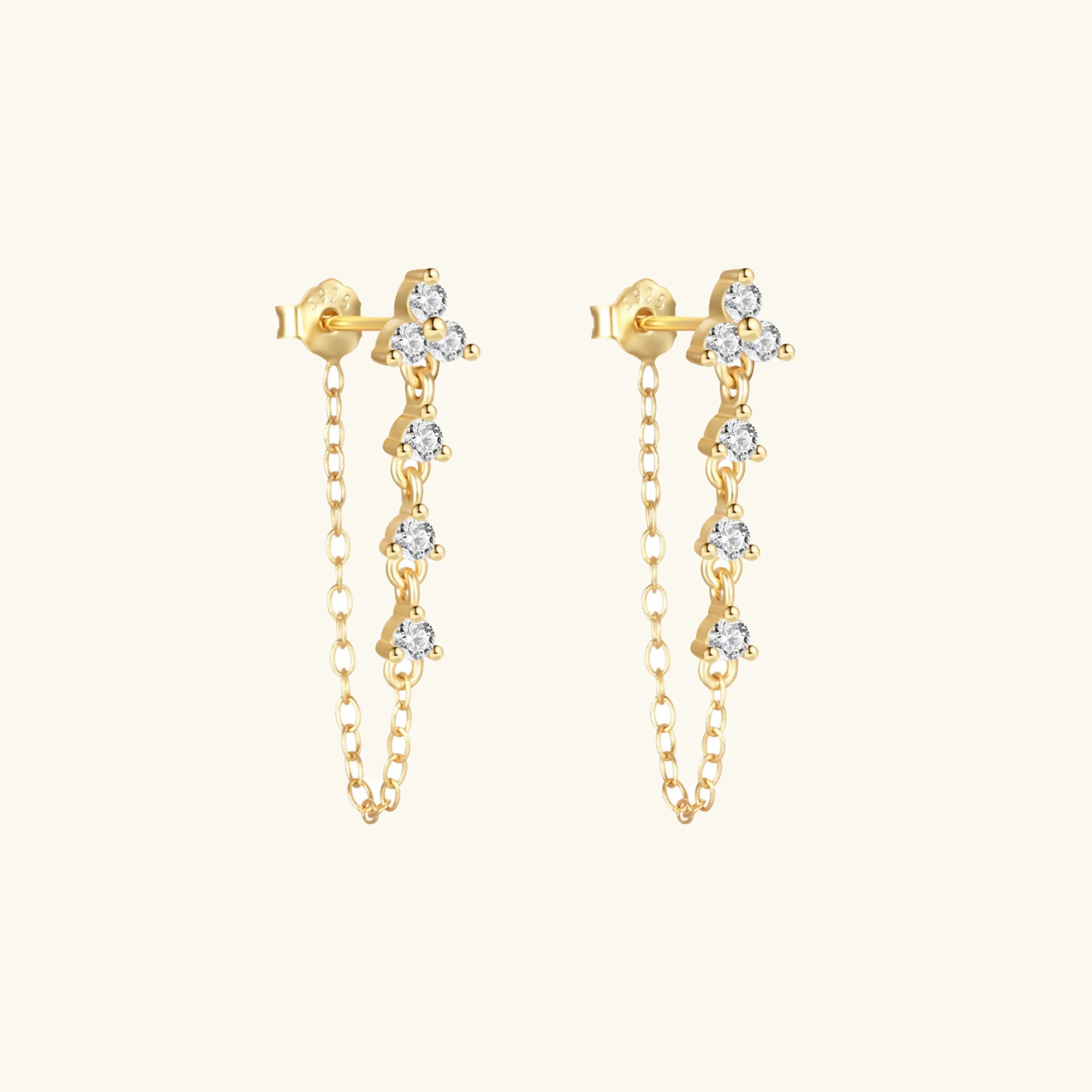 Daniella Diamond Chain Stud