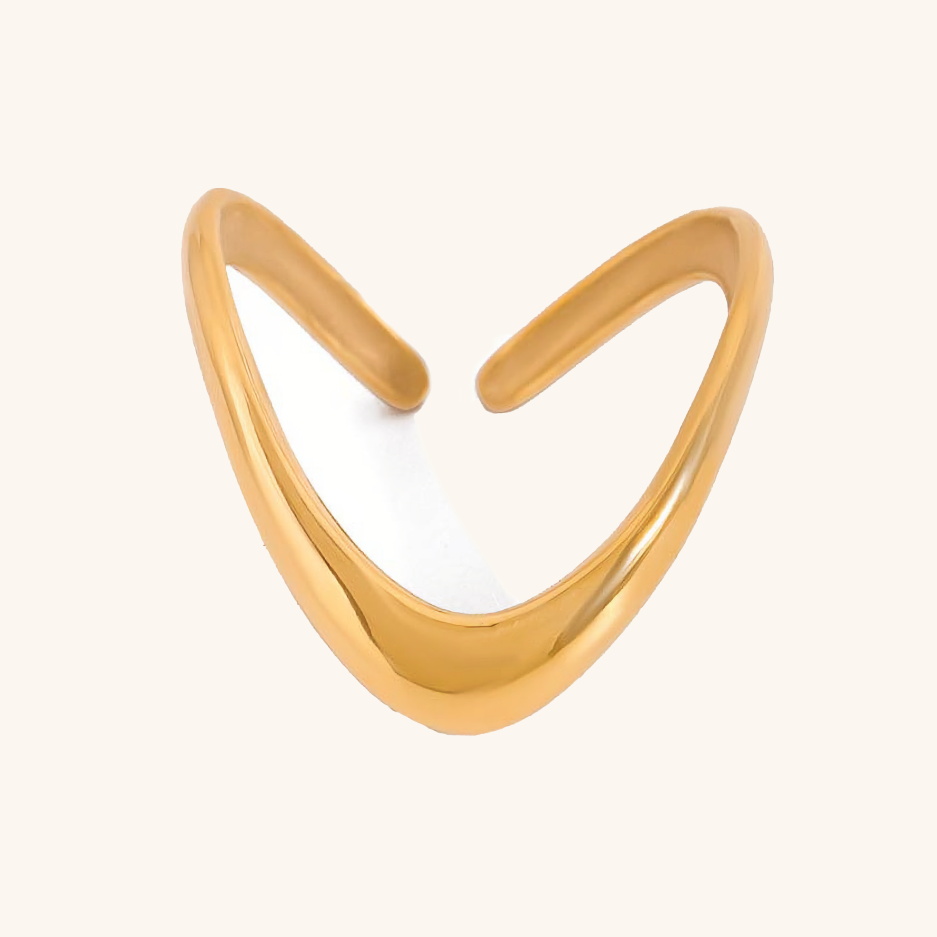 Paisley Gold Arc Ring