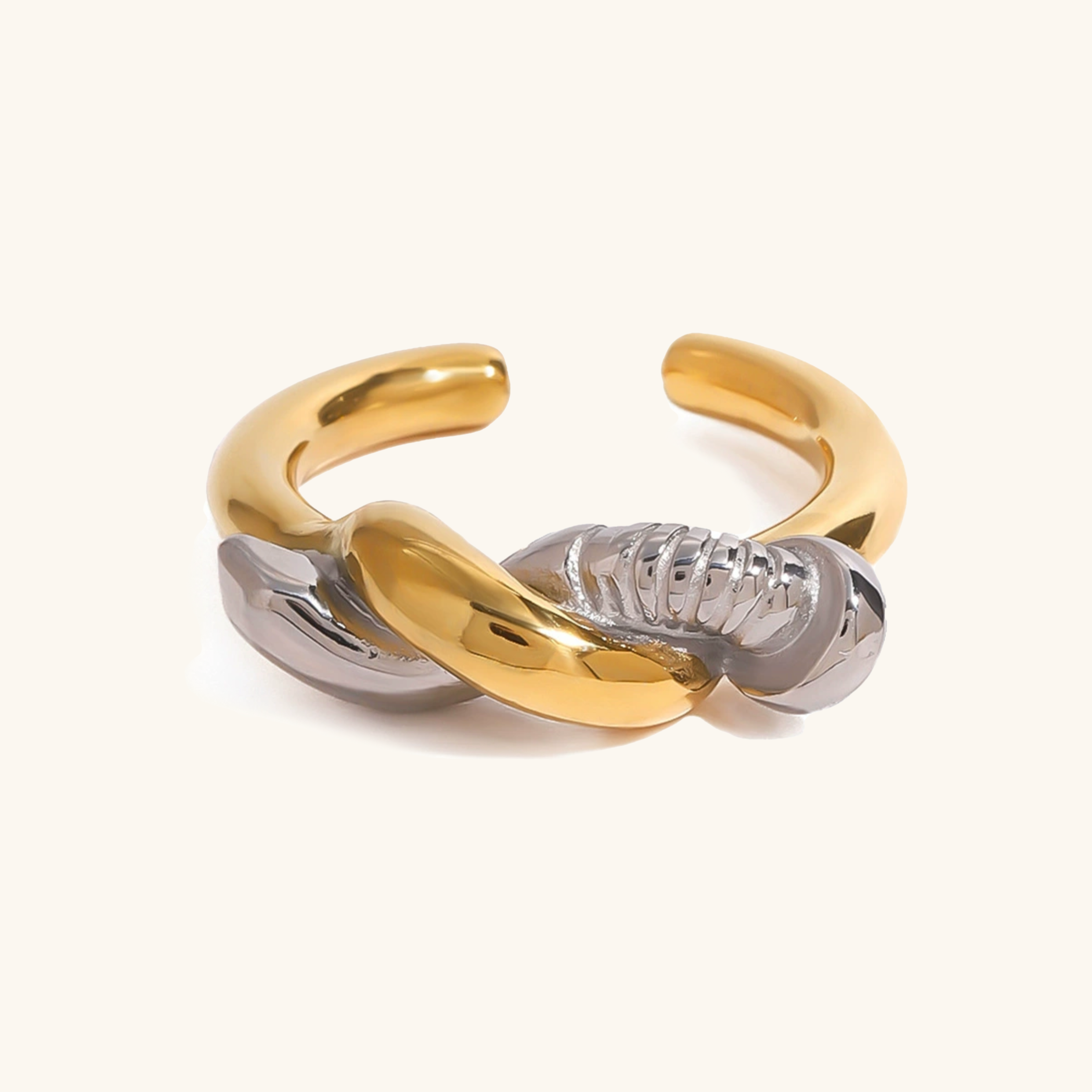 Trinity Twisted Nail Ring