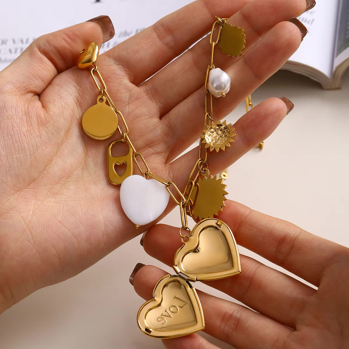 Lianne Gold Heart Locket