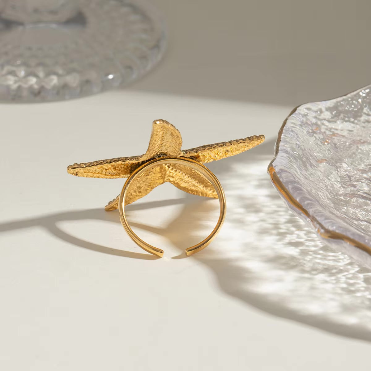 Seabreeze Gold Starfish Ring